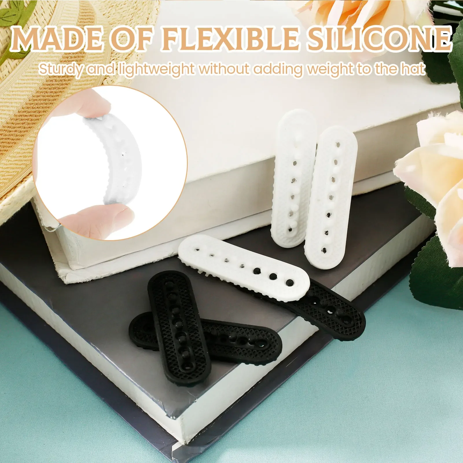 6pcs Hat Extenders Hat Size Extension Tape Holes Adjustable Baseball Cap Size Extender Hats Snap Buckle Replacement Caps Repair