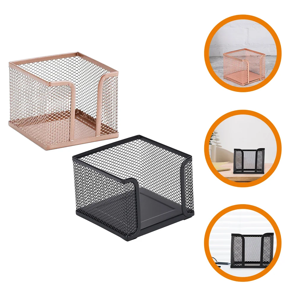 2Pcs Mesh Memo Holder Notepad Box Office Memo Pad Holder Memo Dispenser for Office Home Table 1pair 2pcs new ladies sexy rainbow color mesh net fishnet gloves hollow out holes fingerless disco dance costume half mittens