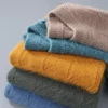Autumn And Winter Men's Semi-High-Crewneck Mink Cashmere Sweater Padded Knitting With Wool Casual Bottoming Shirt 2