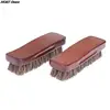 1PC Natural wood Bristle Horse Hair Shoe Boot Brush Care Clean Shine Polish Brush 5