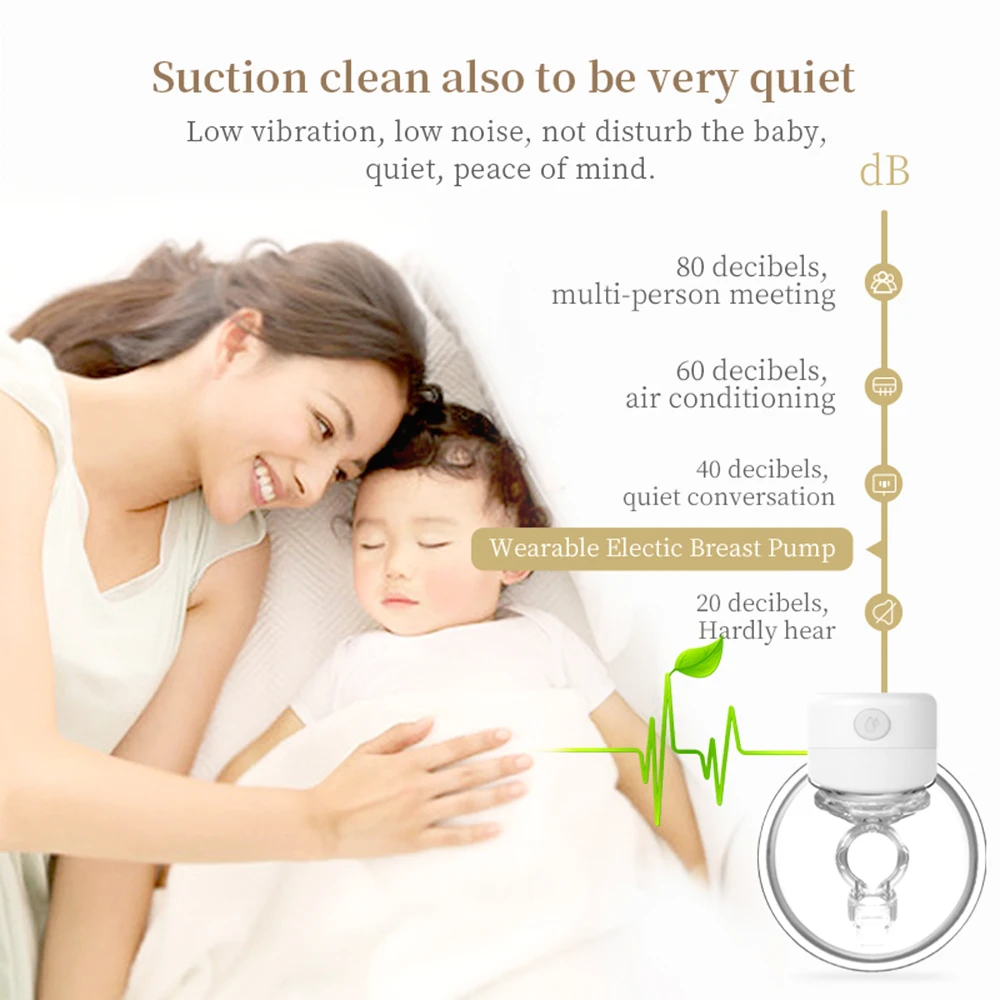 S12 Wearable Electric Breast Pump Silent Invisible Hands Free Breast Pump Comfort Milk Collector Milk Puller BPA-free 2