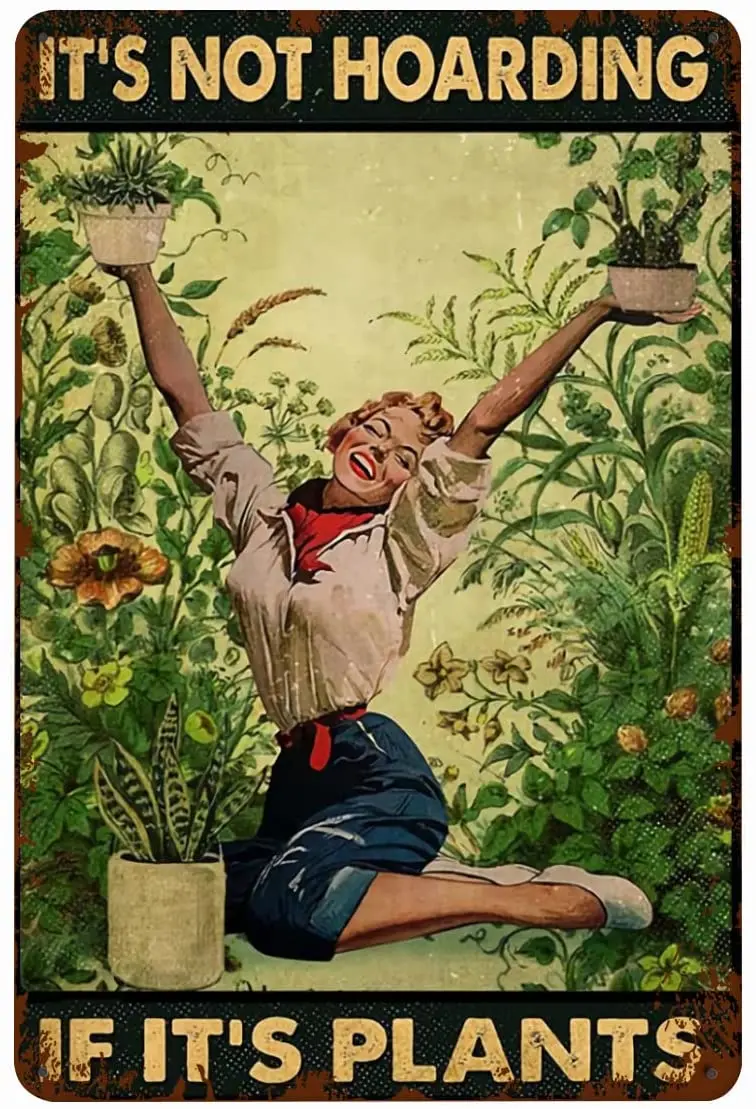 

Металлические жестяные знаки, это то, что я делаю, мой сад, я пью, я знаю вещи, металлический жестяной знак, внешний стиль