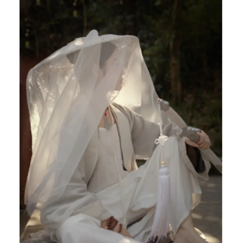 Antique Cosplay Hat Ancient Costume Hanfu Cos Hats Photo Fence Cover Veil Swordswomen Hat Head Umbrella cosplay hat