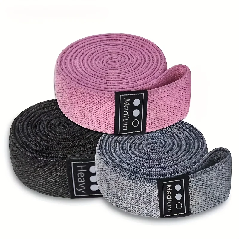Enhanced Fitness Elastic Resistance Bands Set for Strength and Yoga Training - Multiple Resistance Levels