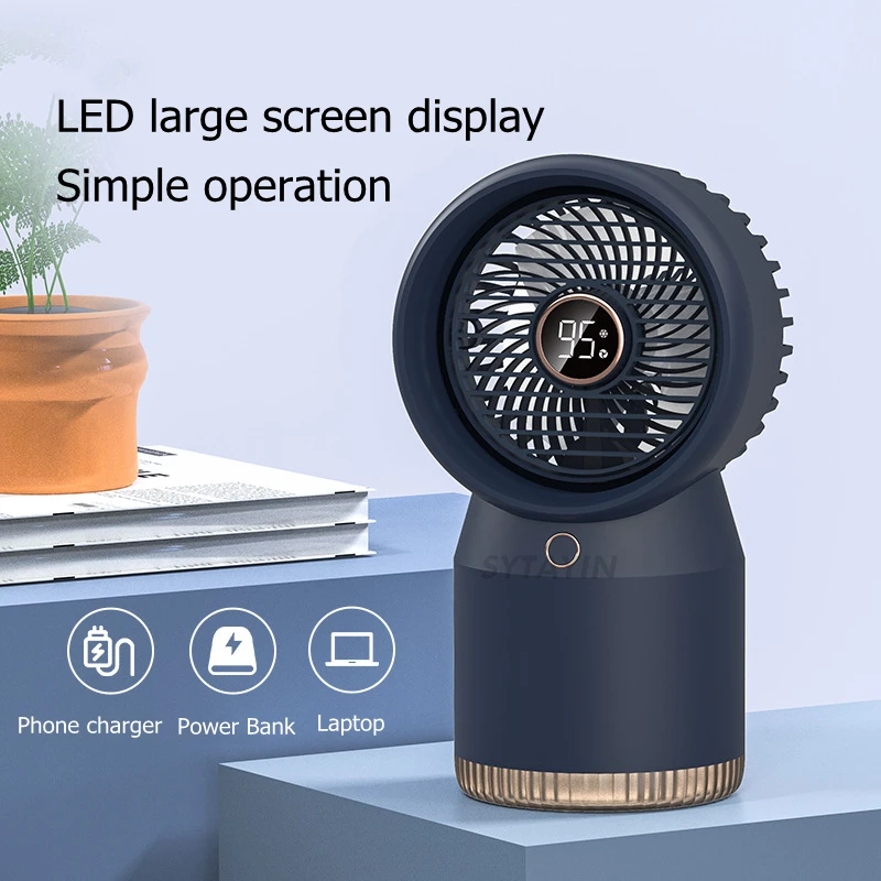 

3600mAh Portable Air Conditioner Fan Home Water Spray Mist Outdoor Humidifier Fan Low Noise Summer Mini Fan with Night Light