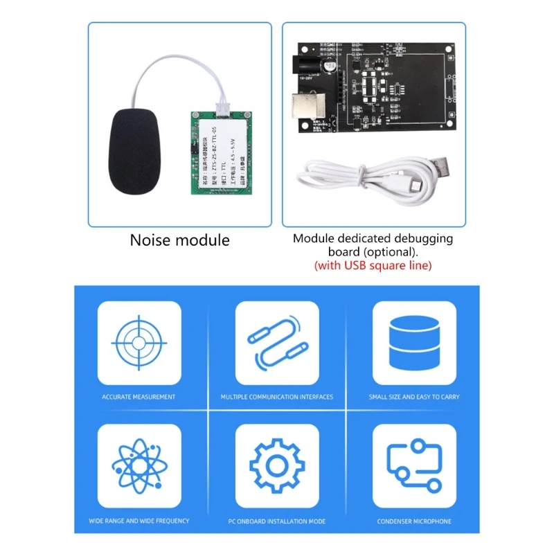 Industrial Grade Noise Decibel Detection Module Sound Sensor Sound Level Meter Sound Measurement TTL5V/RS485 5V Durable 5