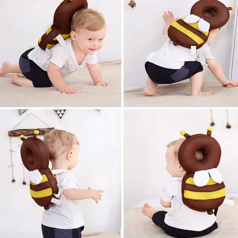 Head Back Protector Baby Protect Pillow Learn Walk Head Protector Cushion Anti Fall Backward Cap Carry Cartoon Kids Safe Bibi 3