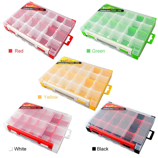 Double Sided Fishing Tackle Box Storage Trays with Removable Dividers Fly Fishing  Lures Hooks Organizer Box Case - AliExpress