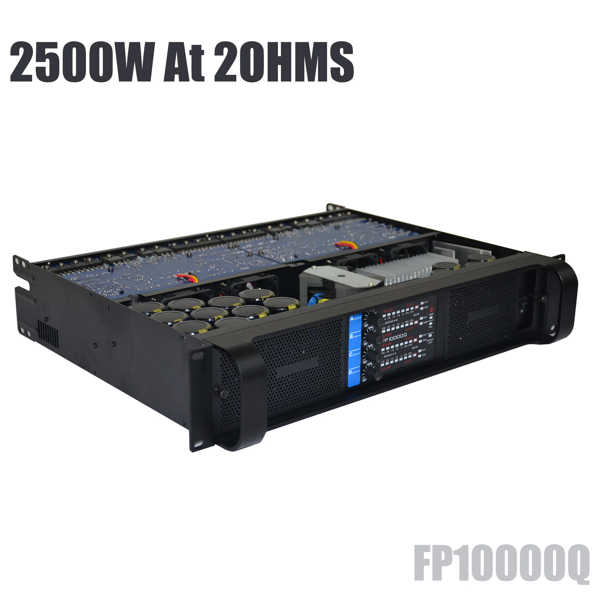Betagear FP10000q 2500W 4 Channel Professional Power Amplifier for Subwoofer Line Array Loudspeaker Amplificador 1350W 8Ohms