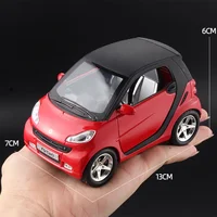 1:32 Mercedes-Benz SMART Miniatures Alloy Diecast Model Car Model Sound & Light Toys For Kids Cute and Compact Christmas Gifts 1