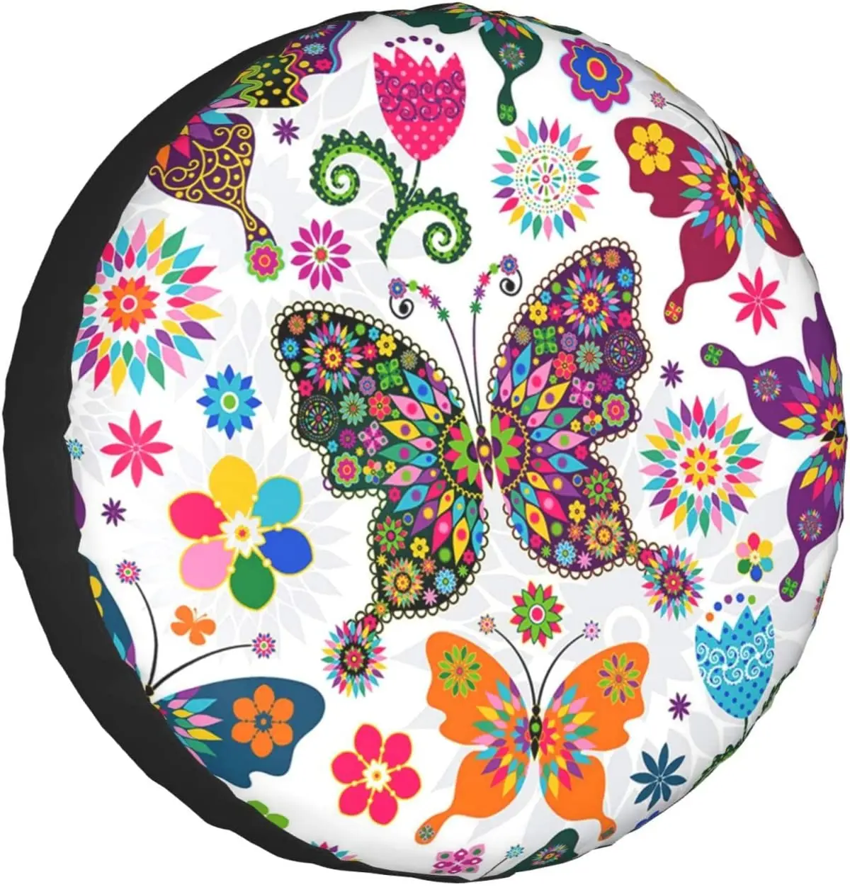 

Чехол для запасных шин с весенним цветочным принтом, водонепроницаемый протектор колеса для автомобиля, грузовика, внедорожника, прицепа, Rv 14-17 дюймов