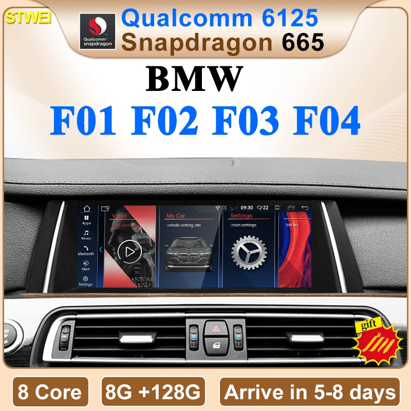 STWEI NEW ID8 Qualcomm 8 Core 8G 128G 1920 Carplay Android Auto For BMW ...