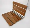 Bathroom solid wood folding stool chair wall mounted shoe changing stool shower stool for elderly pregnant women shower seat 2