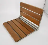 Bathroom solid wood folding stool chair wall mounted shoe changing stool shower stool for elderly pregnant women shower seat 2