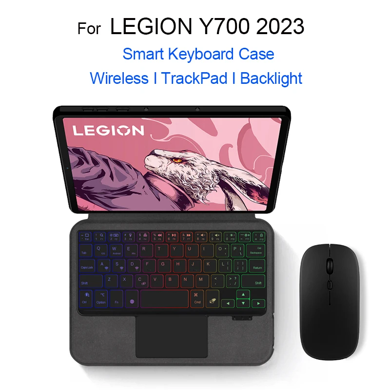 Custodia Per Tastiera Magica Per Lenovo Legion Y700 2023 8.8 "Tb-320F Cover Per Tablet Per Y700 2Nd Gen Trackpad Tastiera Retroilluminata Coreana