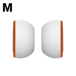 Memory Foam Ear Pads with Silicone Ear Covers - Replacement Eartips (Size M)