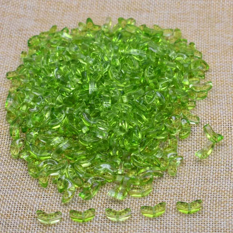 30pcs 9mm Multicolor Glass Tulip Flower Beads
