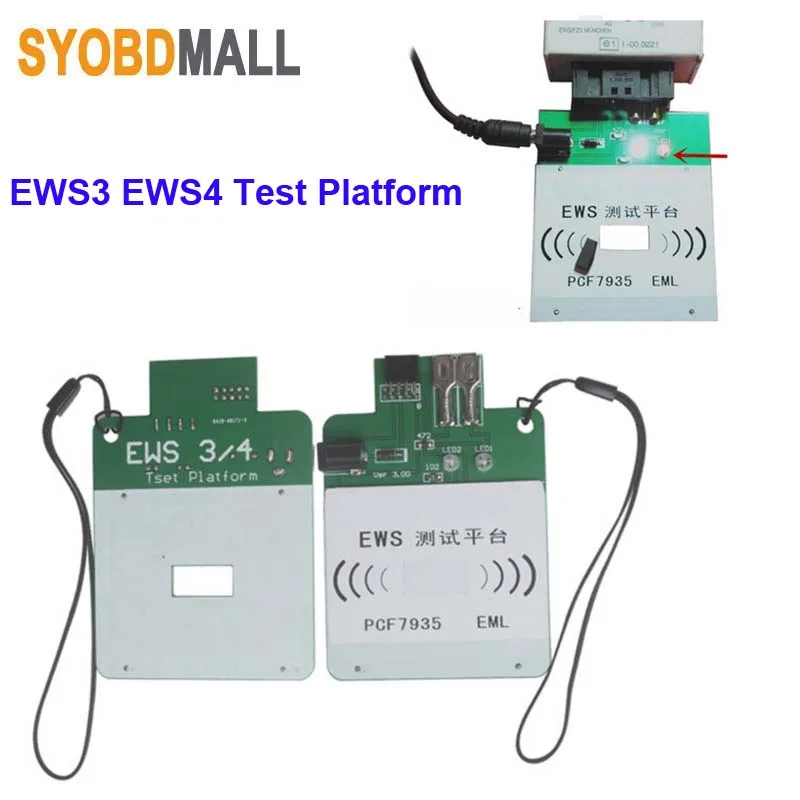 Ews3 Ews4 Piattaforma Di Prova Ricaricabile Per Bmw E Per Land Rover Ews Test Piattaforma Di Prova In Grado Pcf7935 Chip Chiave Eml Funzionante O Meno