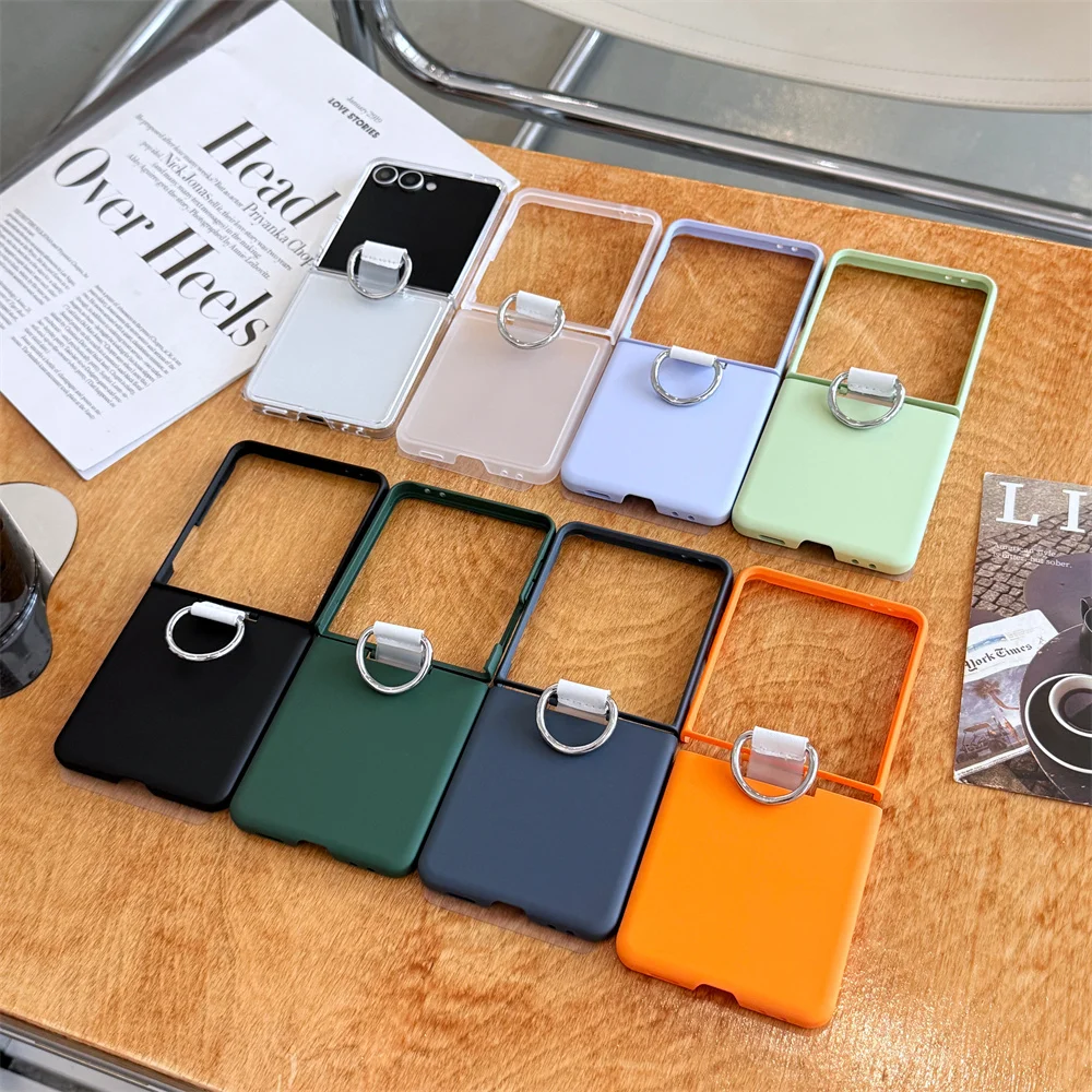 Soft Silicone Ring Phone Case with All-Inclusive Hinge Protection