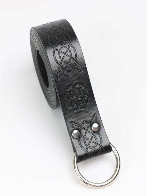 Viking Adventure Warrior Renaissance Belt Celtic Belt Men's Leather Medieval Belt Embossed Cosplay Costume Accessory 6