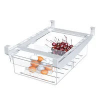 Organisateur de réfrigérateur, étagère de rangement pour réfrigérateur, étagère de congélateur, boîte de rangement pour réfrigérateur extractible, boîte de conservation des aliments, séparateur 6