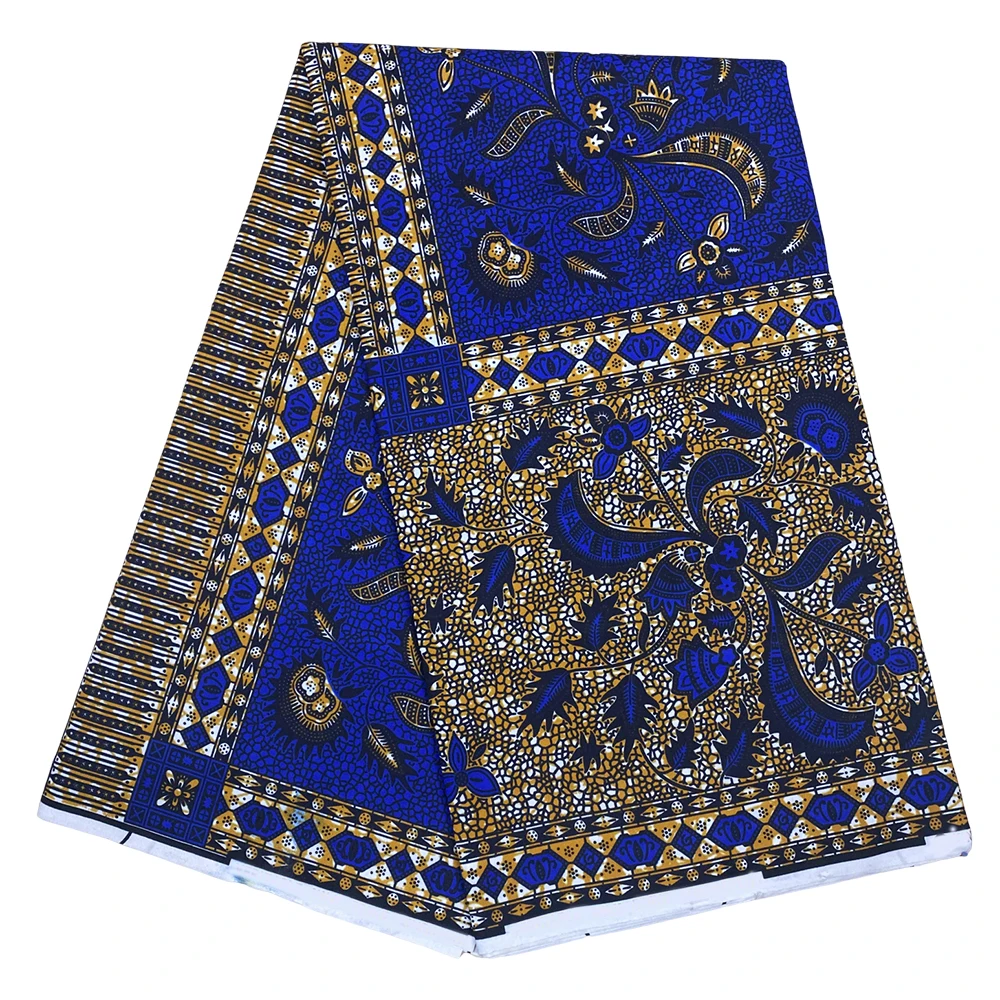 Latest Ankara Batik Fabric Quality Guaranteed African Elegant Printed Batik Fabric Polyester Ankara Style Soft Sewing