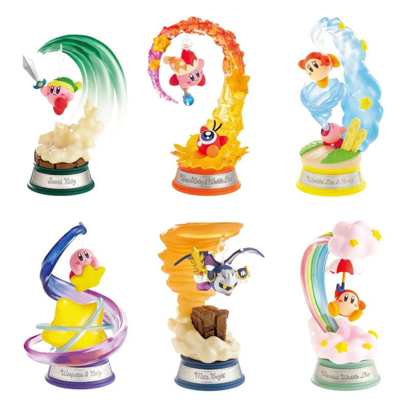 Re-Ment Original Kirby Figures Swing Kirby Star Kirby Waddle Dee Meta Knight Sword Kirby Pvc Action Figure Toys Gift