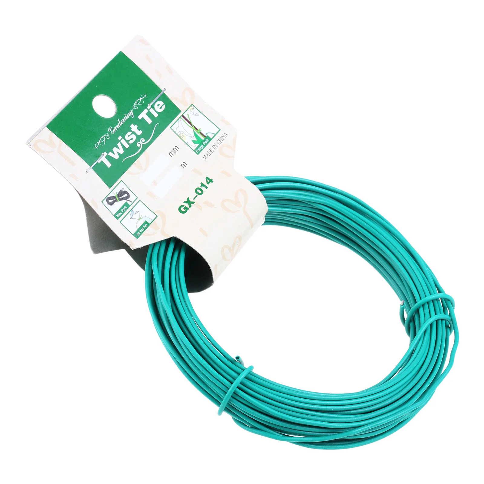 

1Pc 15M Garden Wire Heavy Duty Green Coated Plant Twist Tie Garden Training Wire Bonsai Outlet Wire for Holding Branch Durable