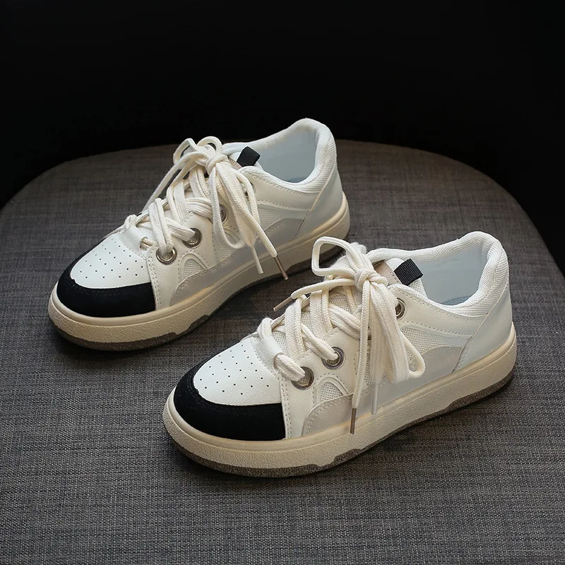 2022 New Luxury Brand Shoes for Women Sneakers Fashion Breathable Low Cut Lace-up Mixed Colors Tenis De Mujer Lady Shoes Women