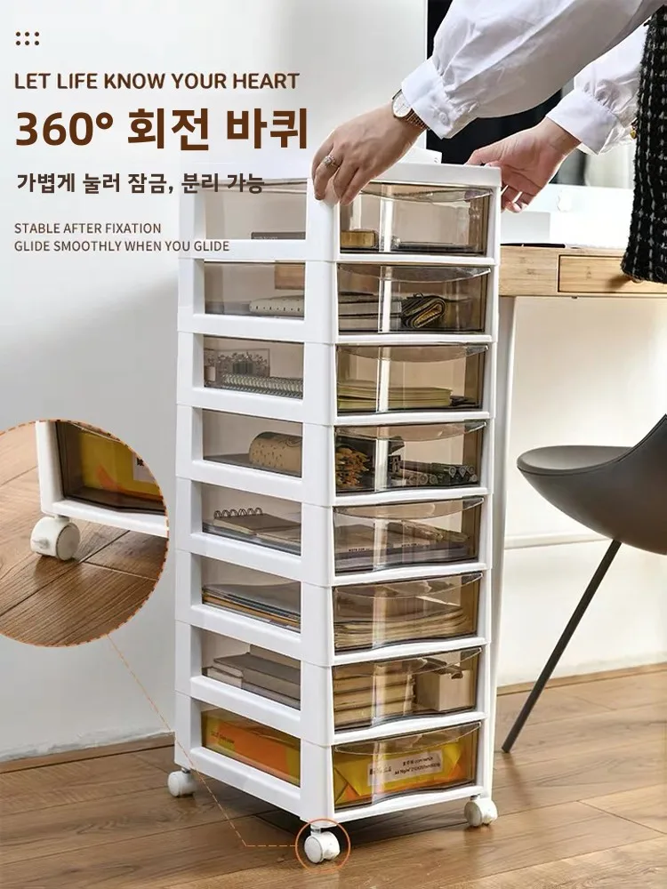 데스크탑 서랍형 화장품 수납함 향수 캐비닛 보석함 독립형 바닥 설치형 정리함 (침실 및 욕실용)