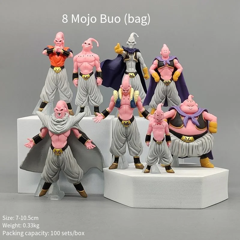 8Pcs/Set Cartoon Dragon Ball Z Freezer Complete Set Figurine Frieza Pvc Anime Action Figure Collection Model Toys Gifts