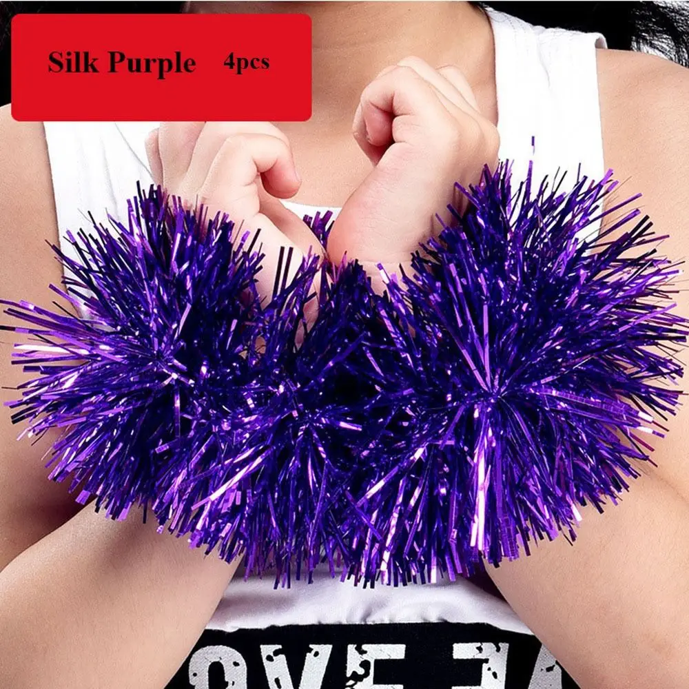Cheerleading Wrist Flower Plastic Handle Cheerleader Pompoms Apply to Children Dance Performance Sport Match Club Sport Supplies