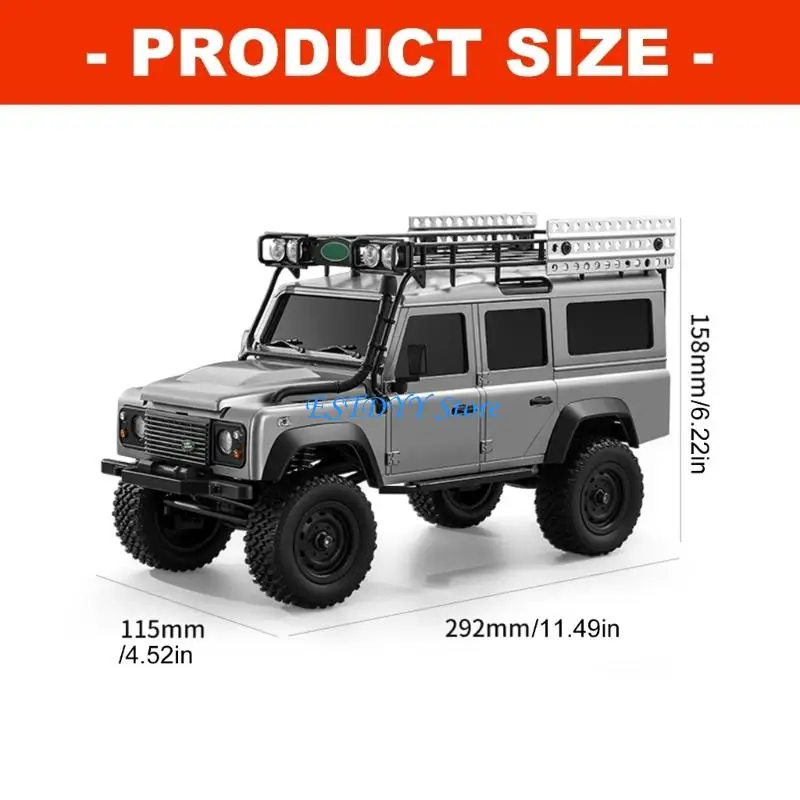 G6DE 1:18 2.4Ghz 시뮬레이션 원격 제어 차량 저조도 환경을 위한 4륜 구동 트럭 장난감 모델