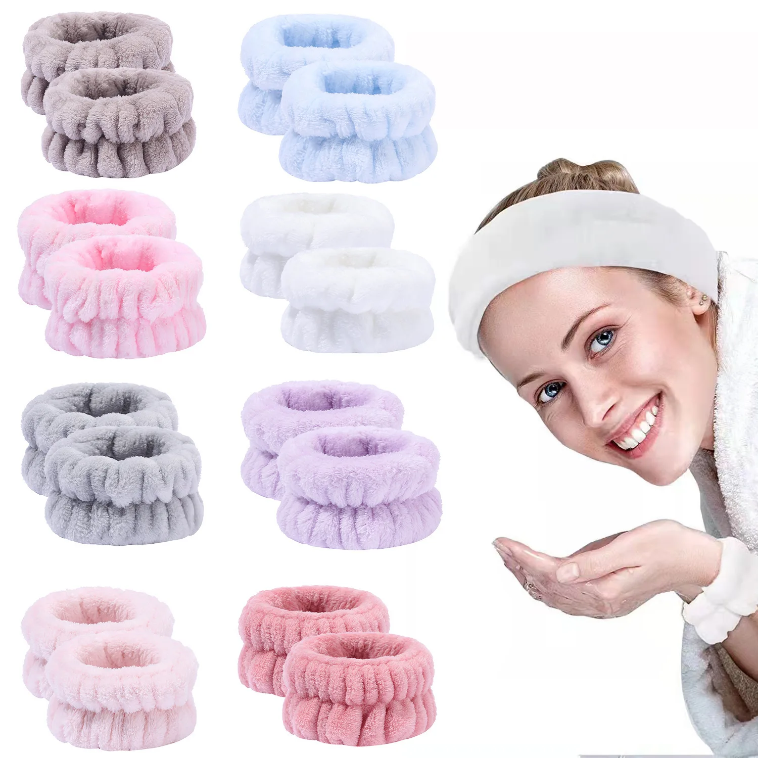 

Washing Face Spa Wrist Washband Microfiber Absorbent Women Your Arms Soft To Touch For Yoga Running Face Wash Wristbands For