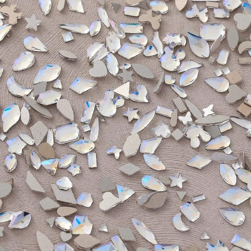 3,5 x 8 mm augenförmiger, aufklebbare, flache Rückseite, Strass-Glaszubehör, DIY-Materialien für Nägel, Schuhe, Taschen, Kleidung, Haut – Detail 10