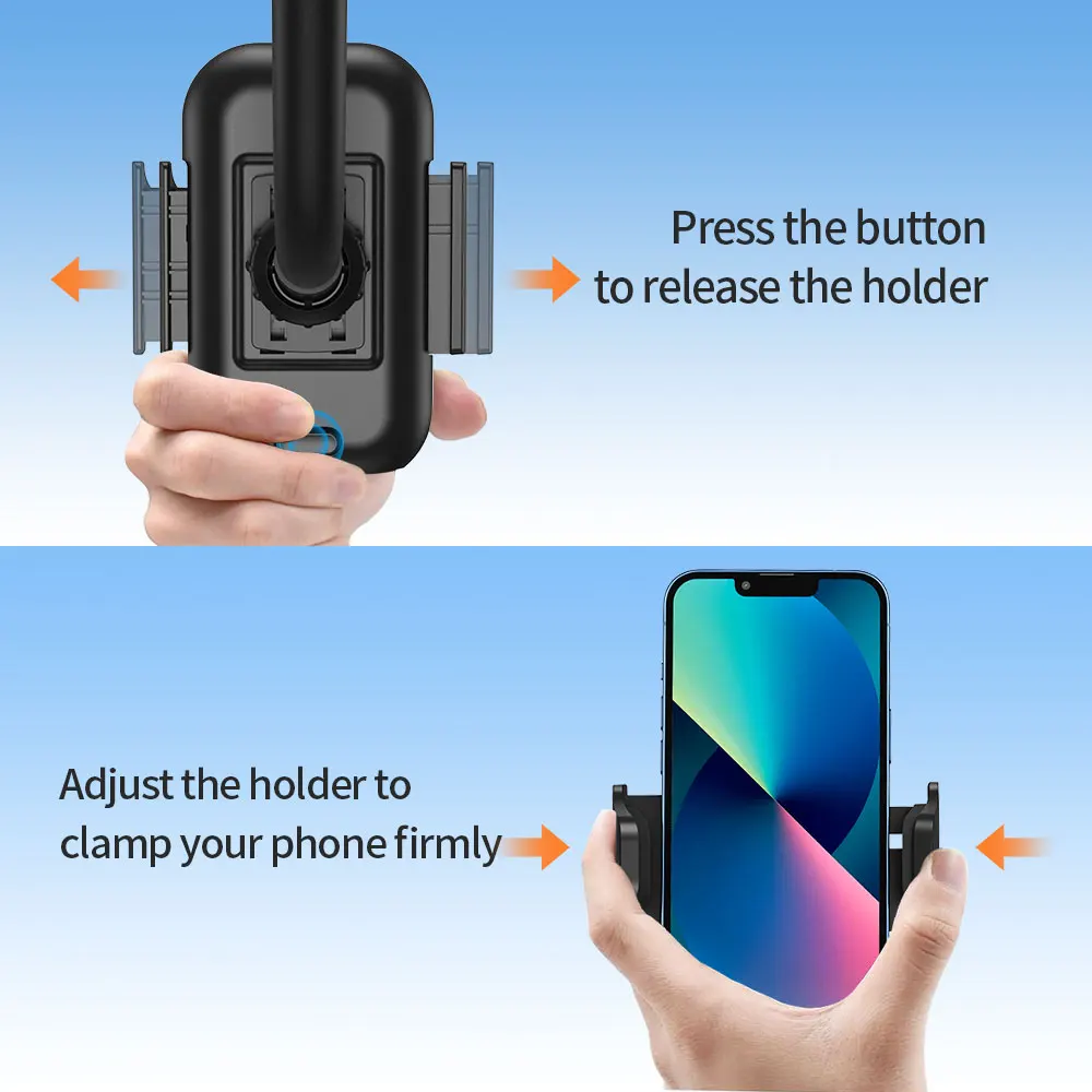 Univerola Universal Long Arm Windshield Mobile Cellphone Car Mount Bracket Holder For Xiaomi Stand For iPhone 7 Huawei GPS MP4