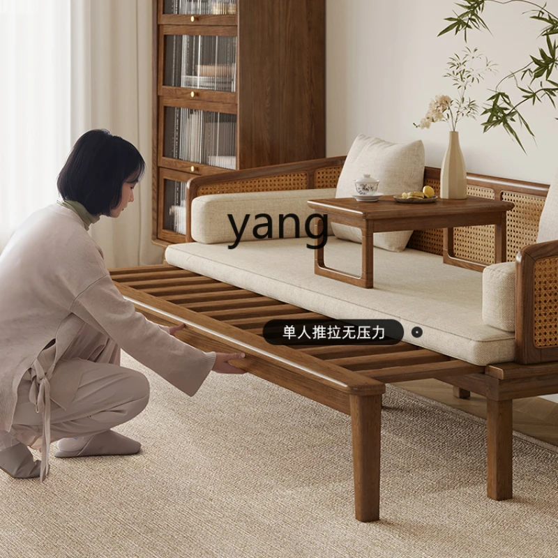 

LXL Arhat bed New Chinese pewter modern simple living room small family rattan weaving