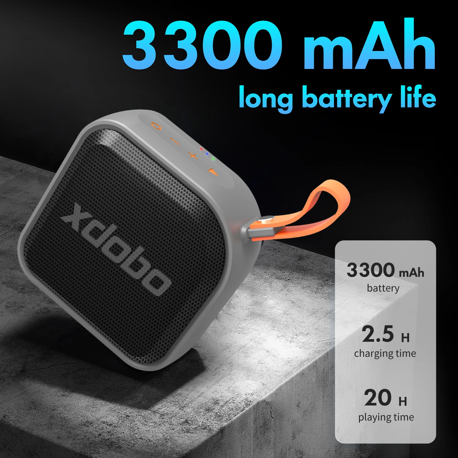 XDOBO 15W High Power Subwoofer Bluetooth Speaker IPX7 Waterproof Overweight Portable Outdoor High Fidelity Wireless TWS Speaker