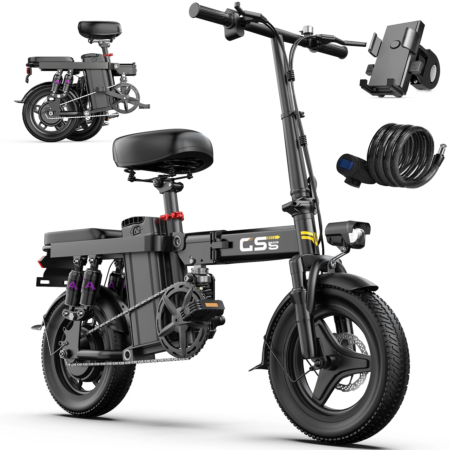 740W Folding Electric Bike 2