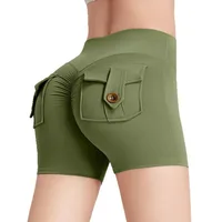 اليوغا السراويل للنساء جيب Scrunched بعقب الصالة الرياضية طماق عالية الخصر رفع الجوارب مثير الغنيمة السراويل الرياضية اللياقة البدنية 5