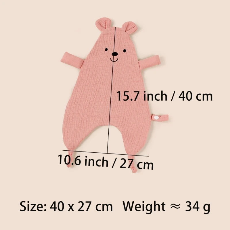Muslin Baby Comfort Towel Cotton Comforter Blanket Soft Newborn Sleeping Dolls Kids Fashion Sleep Toy Soothe Appease Towel Bibs cotton towel cotton muslin blanket cotton blanket cotton muslin burp cloth