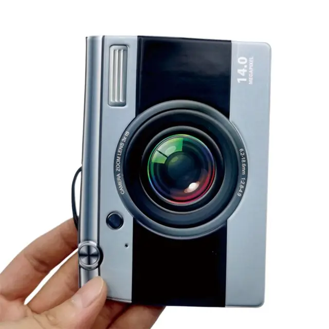 Multicolor 3D Pattern Passport Cover Piano Post Audio Tape Camera Certificate Protective Sheath Multi-function Card Holder 2