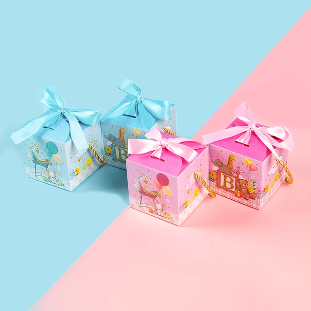 Scatoline Gender Reveal - Confezione Da 50, Con Nastri Rosa E Blu, Per Feste E Bomboniere - Foto 11