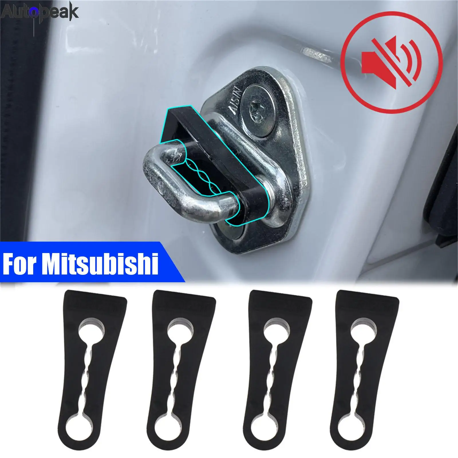 Ammortizzatore Per Serratura Della Porta Per Mitsubishi Pajero Lancer Outlander Asx Sordi Creaking Noise Seal Stopper Deadener