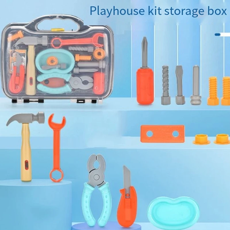Kids Tool Set Kits, Simulated Repair Tool Set, Pretend Play House Toy Set With Toy Screwdriver For Kids
