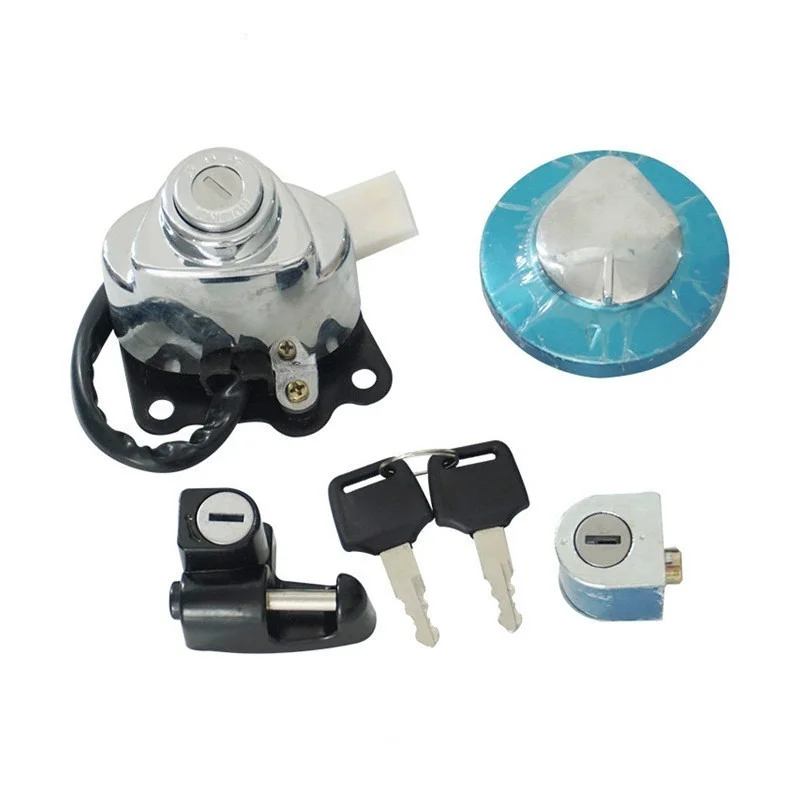 MotorcycleIgnitionFuelGasTankCapIgnitionGasCapHelmetSteering