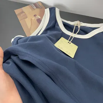 Women's Breastfeeding T-shirt Summer Postpartum Sleeveless Round Neck Maternity Nursing Tees Maternity Lactation Tops and Tees