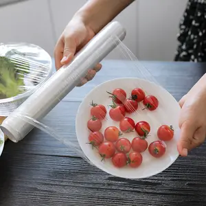 1 Roll Kitchen Clear Pe Foil Cling Film Food Storage Plastic Wrap Roll  Fruit Vegetable Cover - Saran Wrap & Plastic Bags - AliExpress