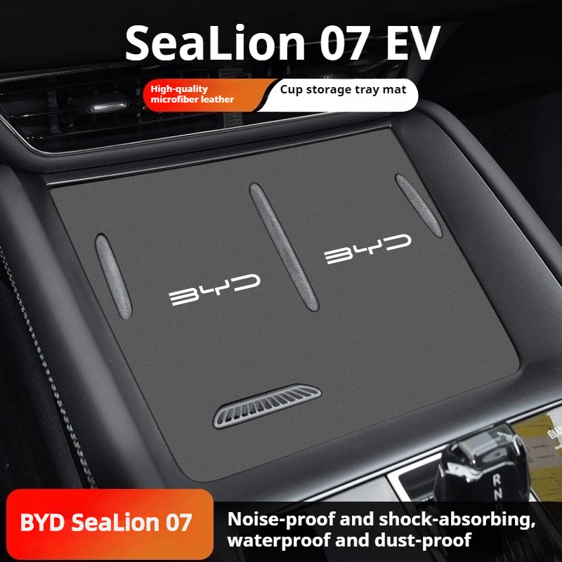 Für BYD SeaLion 07 EV Auto Tasse Matte Mittelkonsole Aufbewahrungsbox Pad Tür Nut Liner Rutschfeste individuelle Innenzubehör