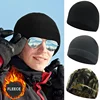 Camo Polar Fleece Caps Men Winter Warm Outdoor Sports Skiing Cycling Cap Unisex Beanie Cap Windproof Motorcycle Bike Hat Caps 4